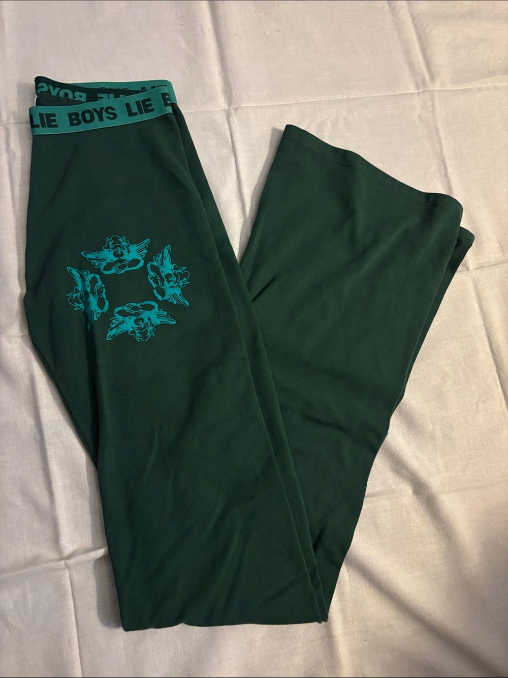 Boys lie pants